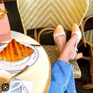 Jonak Dhapop Cuir 36 Beige/white ~ excellent condition